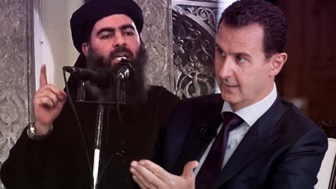 "حاضنة الأسد تغلي".. مصياف تفضّل البغدادي وتهزأ من انتصار بشار