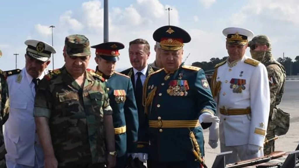 وزير دفاع أسد وجنرالات روس في طرطوس