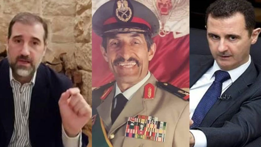 رامي مخلوف وعلي حيدر وبشار الأسد
