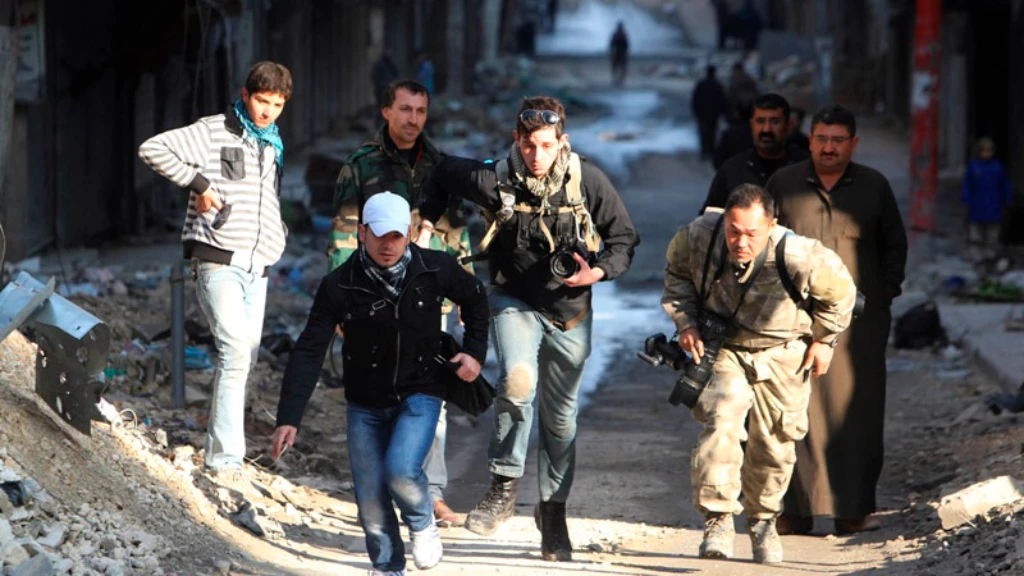 صحفيون يغطون الحرب في سوريا