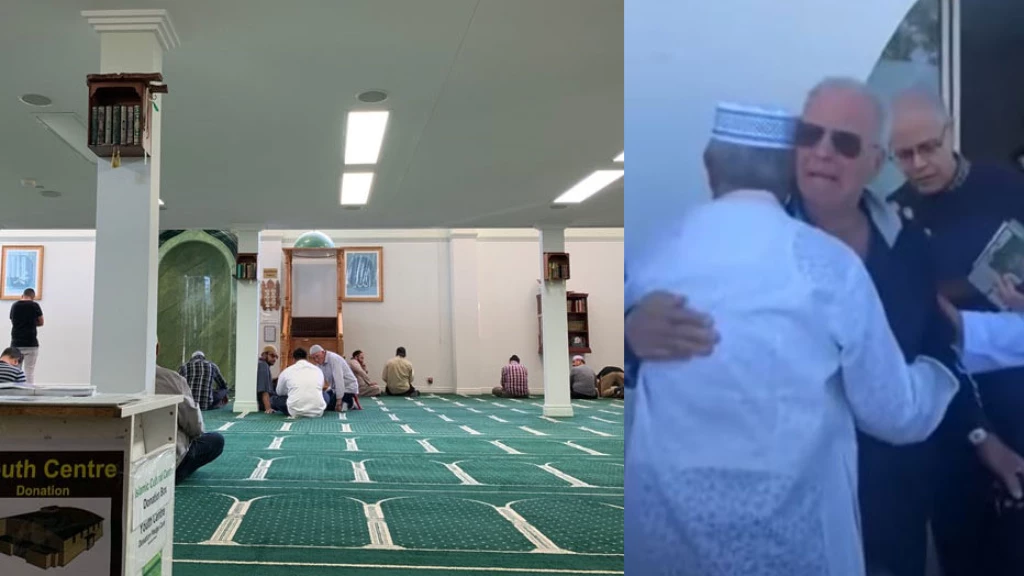 أسترالي جاء المسجد غاضباً من تكبيرات العيد فانتهى به الأمر باعتناق الإسلام (فيديو)