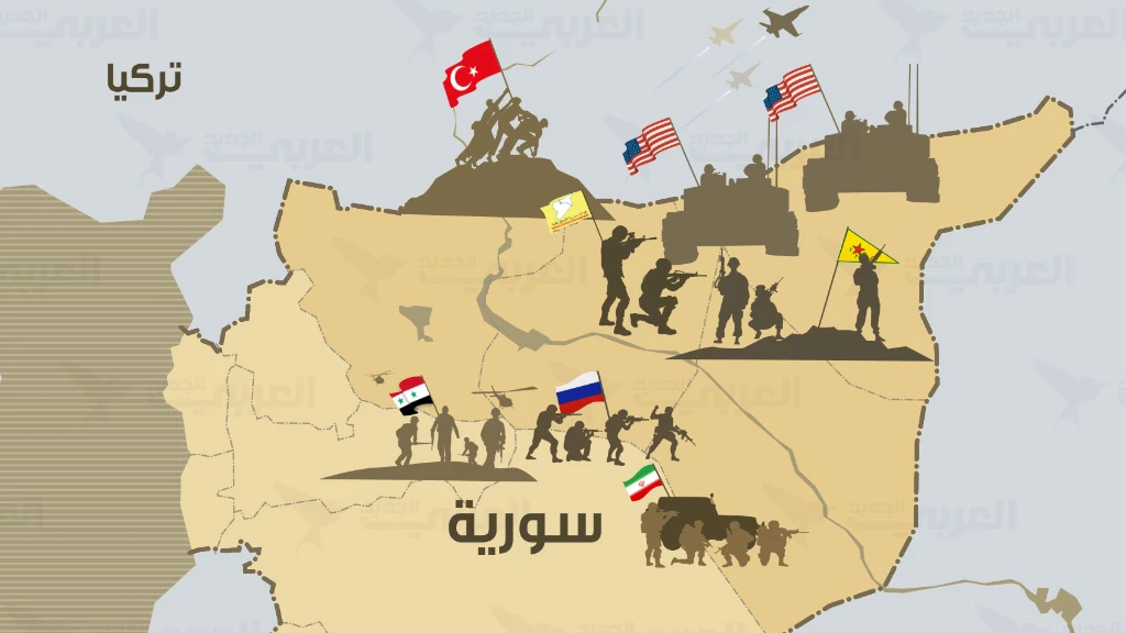 أكثر من 830 نقطة.. دراسة تكشف خريطة توزع المواقع العسكرية للقوى الأجنبية بسوريا