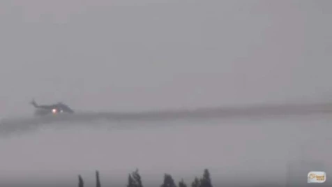 إعطاب طائرة مروحية روسية في ريف حمص