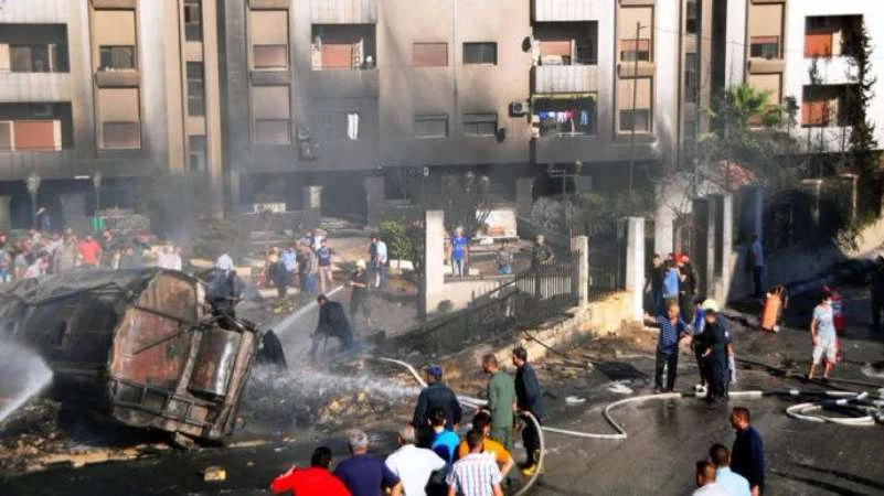 دمشق.. انفجار سيارة مفخخة بنادي الشرطة وتنظيم الدولة يتبنى