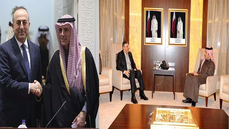 حراك دبلوماسي قطري سعودي تركي تزامناً مع جنيف