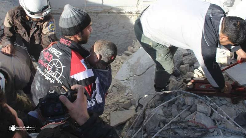 الطائرات الروسية ترتكب مجزرة جديدة في حلب
