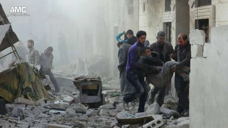 350 شهيداً في حلب الشهر الفائت جراء الغارات الروسية