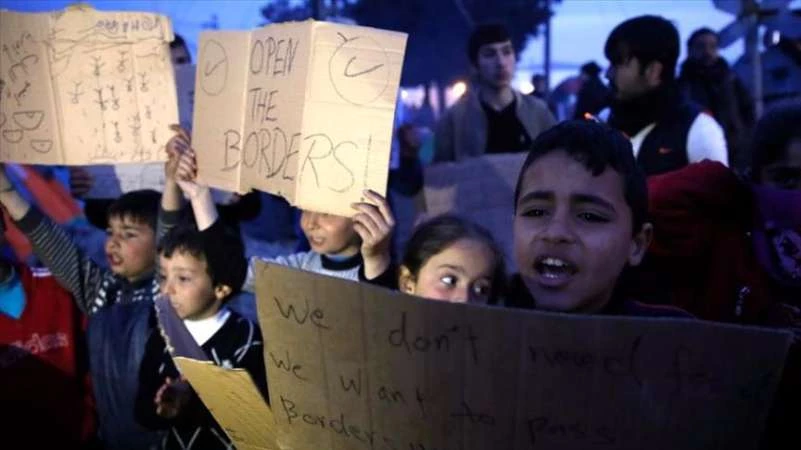 لاجؤون يتظاهرون في اليونان على خلفية اتفاق تركيا والاتحاد الأوروبي