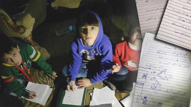 رسائل بخطّ أطفال حلب المحاصرة.. تستغيث ما تبقى من إنسانية