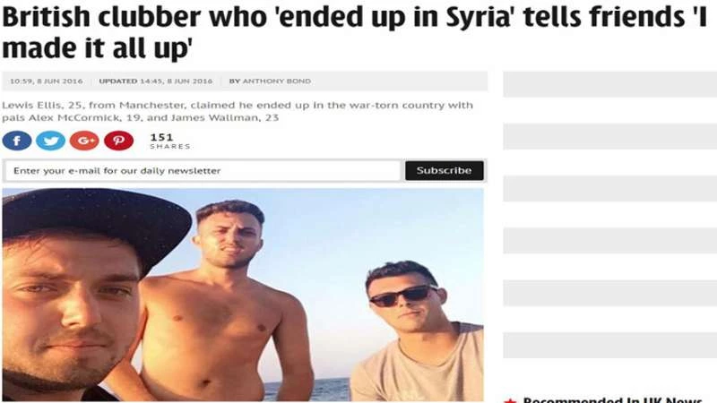 هكذا خدع فتيان الصحافة البريطانية.. رحلة قبرص لطرطوس "كذبة"