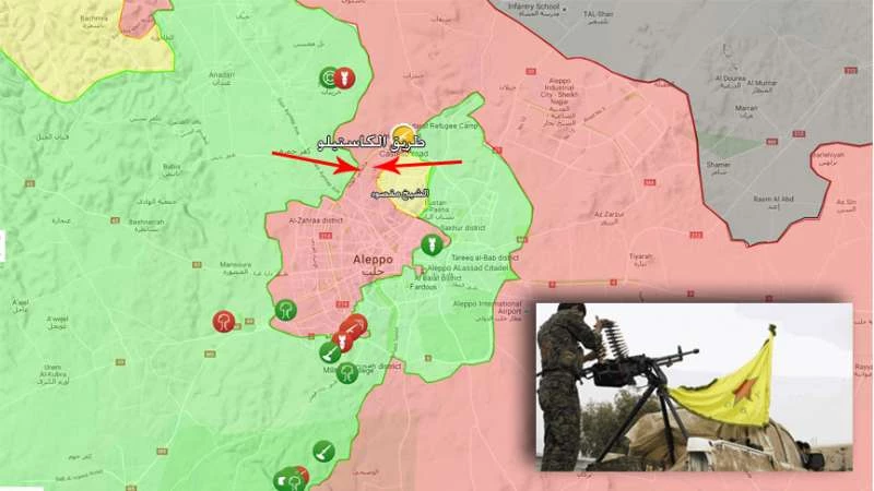 YPG تقطع "الكاستيلو" نارياً وتحاصر النظام داخل حلب