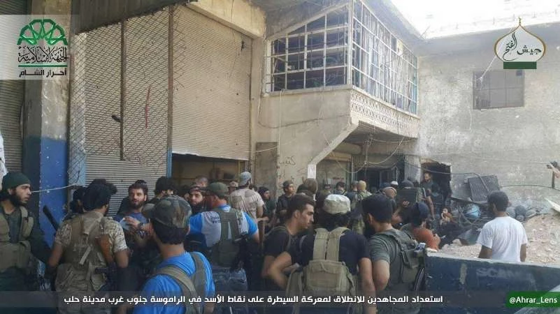 هجوم مباغت لثوار أحياء حلب المحاصرة وتحرير كتل سكنية في الراموسة