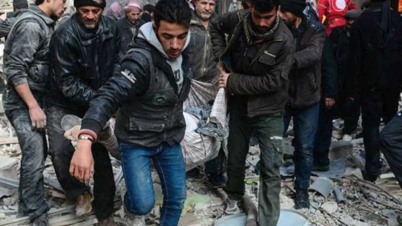 مجزرة في حريتان بريف حلب الشمالي 