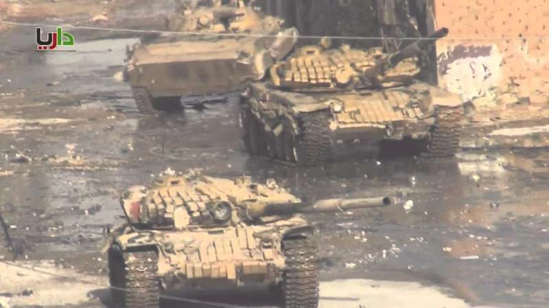 قوات الأسد تتقدم في عمق داريا وتضّيق الخناق على المدنيين