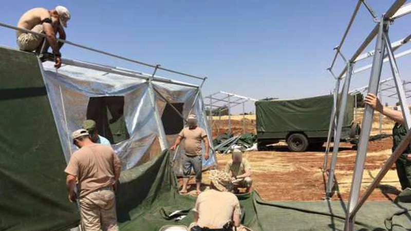 معسكر جديد للجيش الروسي في حماة (صور)