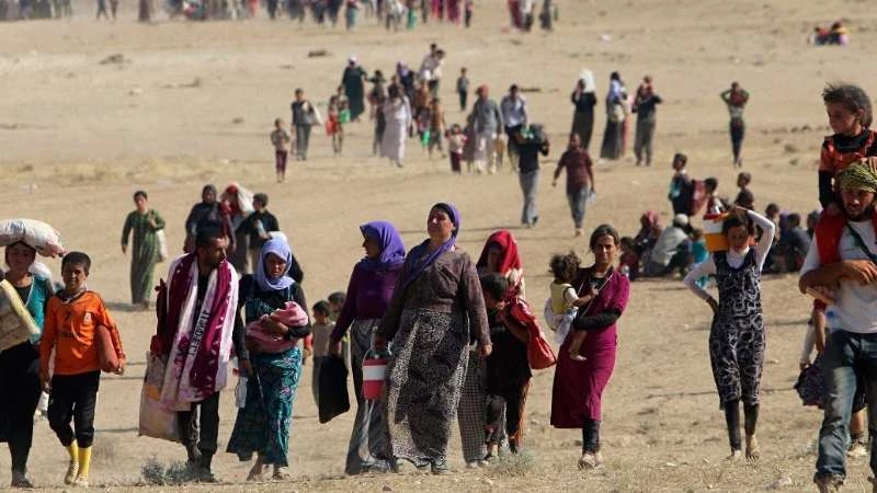 ارتفاع عدد نازحي الموصل لـ280 ألف مدني