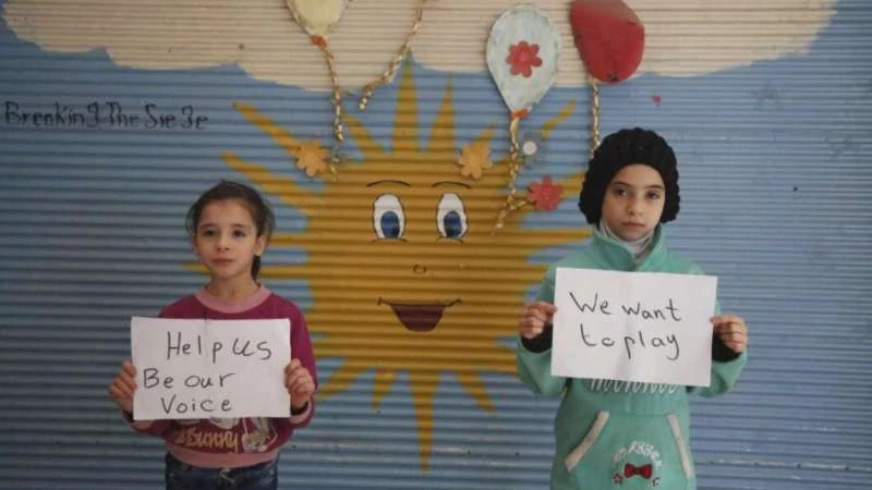 (نور وآلاء) تغردان خوف أطفال الغوطة الشرقية