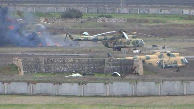 مطار حماة يحترق.. الفصائل تعلن عن تدمير برج المراقبة ومبنى القيادة