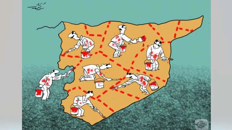 خرائط ووقائع أوليّة في عملية تقسيم سورية