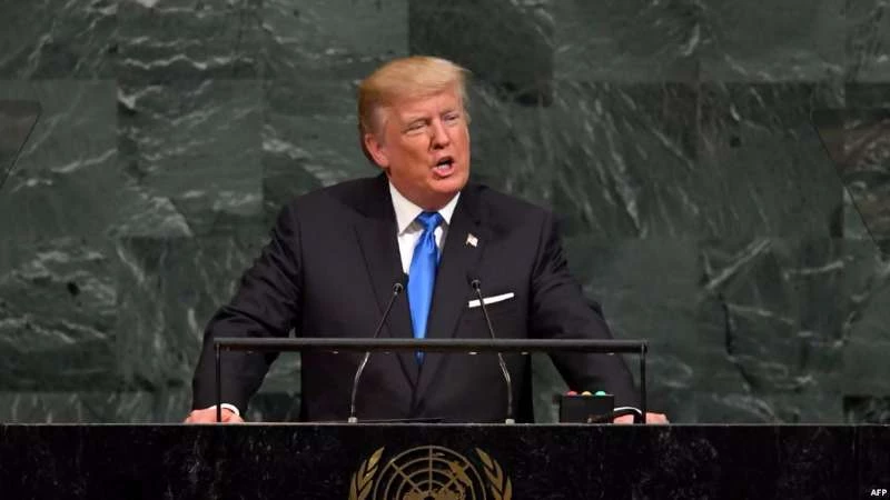 التلفزيون الإيراني يحرف خطاب ترامب في الأمم المتحدة