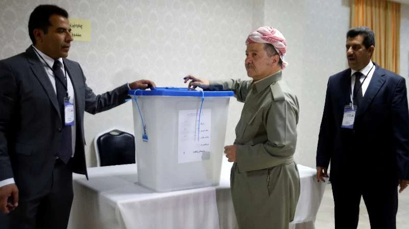 أكراد العراق يبدؤون التصويت في استفتاء الانفصال