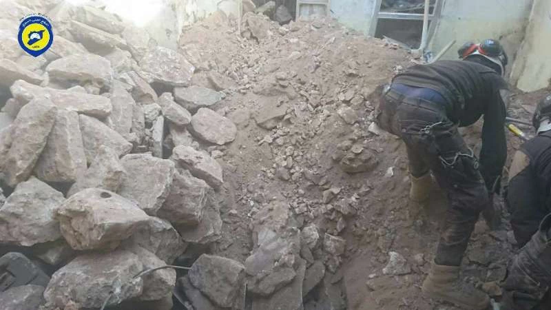 4 شهداء في قصف روسي على مدينة دارة عزة بريف حلب