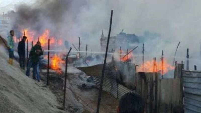 ضحايا جدد في حريق داخل مخيم للاجئين السوريين في لبنان