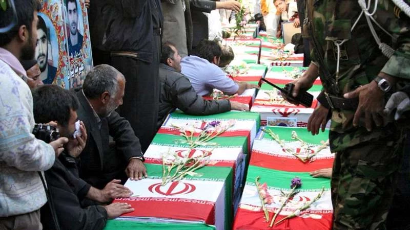 مدينة قم الإيرانية تشيع دفعة من عناصر الحرس الثوري قتلوا في سوريا