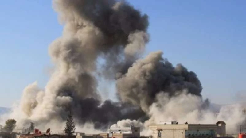 5 شهداء في قصف روسي على مدينة السخنة شرق حمص