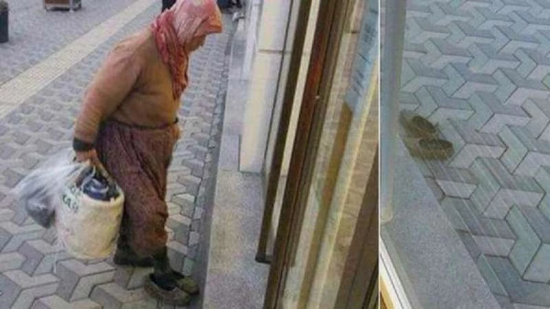 سيدة تركية تُشغل "التواصل الاجتماعي" بعد خلعها حذاءها عند باب المصرف