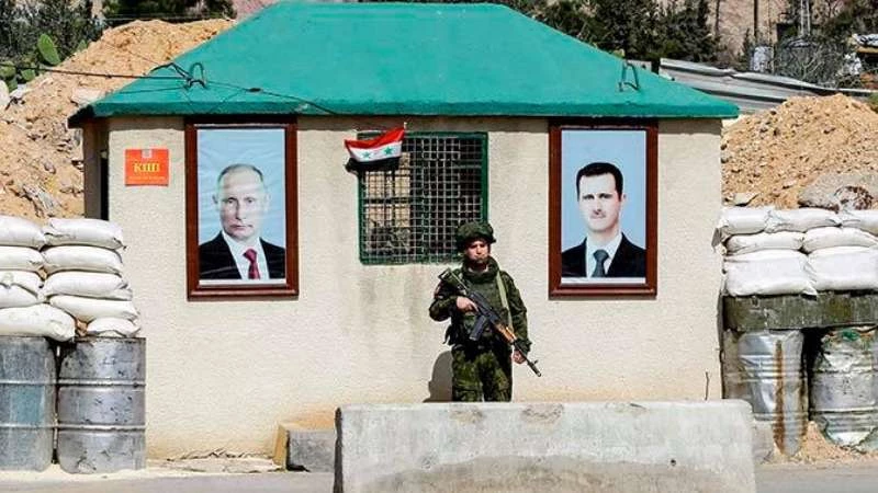  انتشار صور بوتين على الحواجز الأمنية بمحيط الغوطة!