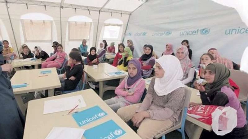 "اليونيسف" تتحدث عن العملية التعليمية في مخيمات السوريين بالأردن