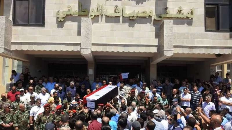 إعلام الأسد يعترف بوقوع قتلى في انفجارات مطار المزة (صور)