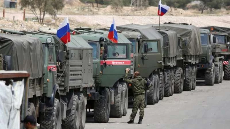 وصول رتل عسكري روسي إلى ريف حماة