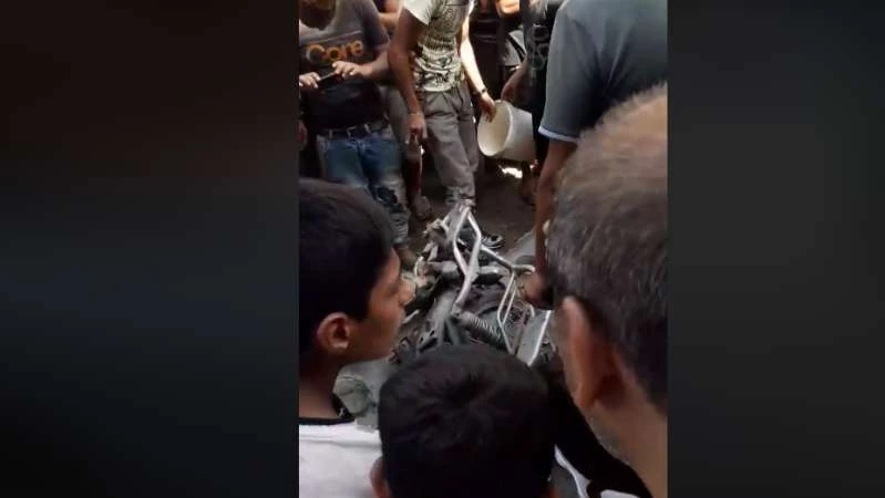 انفجار دراجة نارية مفخخة في مدينة جرابلس (فيديو)