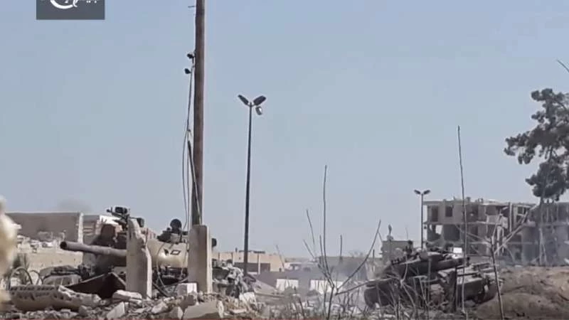 دبابات النظام المدمرة تتراكم على جبهات الغوطة (فيديو + صور)