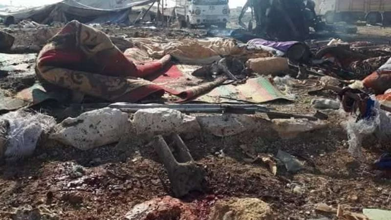 روسيا ترتكب مجزرة بحق نازحين في ريف إدلب (صور + فيديو)