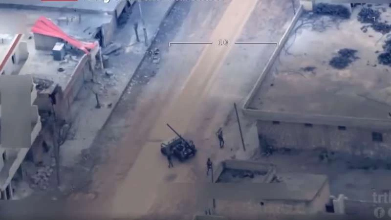 طائرة تستهدف مجموعة من "الوحدات الكردية" قصفت المدن التركية (فيديو)