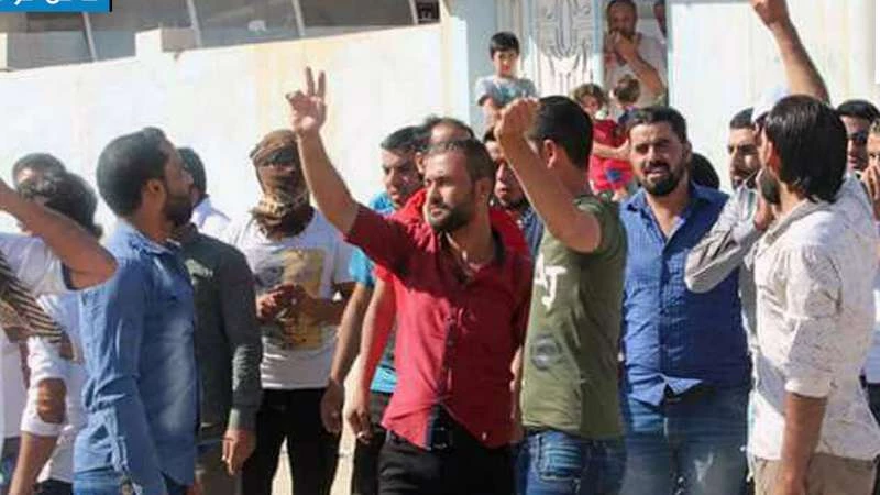 مظاهرات منددة بممارسات "الوحدات الكردية" جنوبي الحسكة (صور)