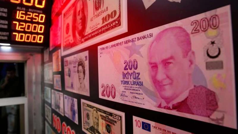 سعر جديد لليرة التركية مقابل الدولار