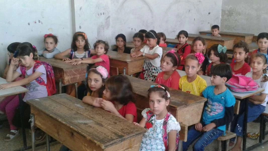 افتتاح 9 مدارس في مخيم للنازحين بمنطقة اعزاز شمال حلب