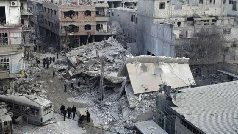 الرياح تتسبب بوفاة وإصابة مدنيين في الغوطة الشرقية