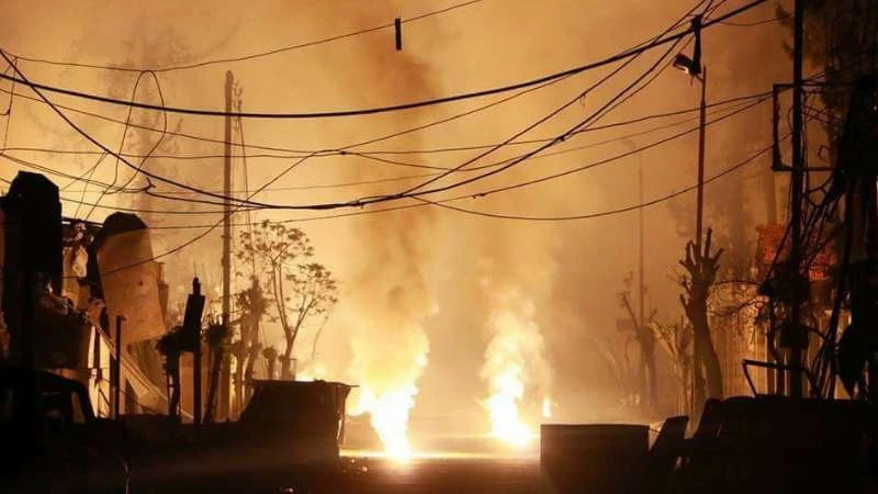 ميليشيا أسد الطائفية تحرق مدينة نوى بمئات الصواريخ والقذائف (فيديو)