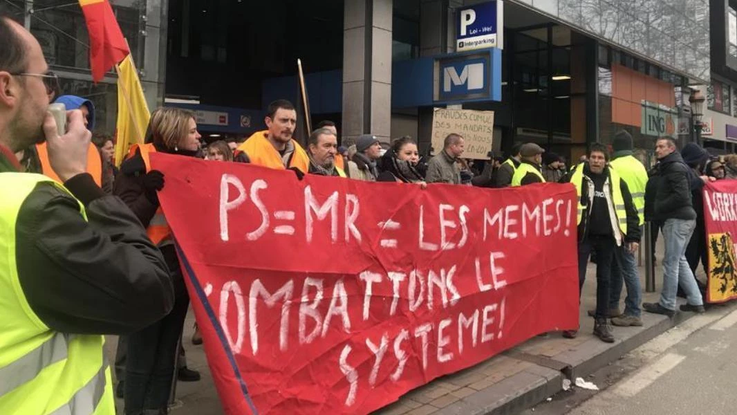 هتافات جديدة في تظاهرات السترات الصفراء في بلجيكا