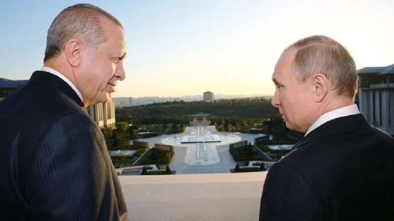 عقب زيارة بوتين إلى تركيا أردوغان يغرّد بالروسية
