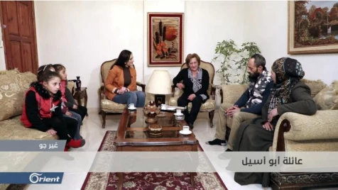 الكاتبة الأردنية سامية العطعوط  تستضيف عائلة سورية 