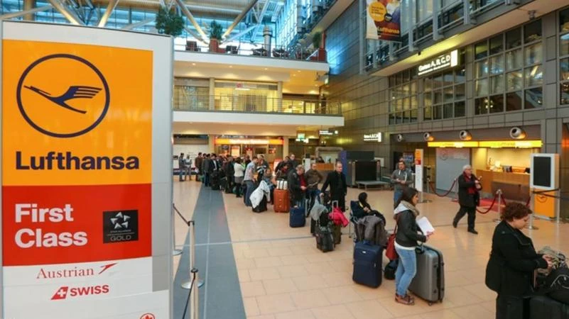 إلغاء 58 رحلة في ألمانيا بسبب إضراب موظفين بمطار هامبورغ 