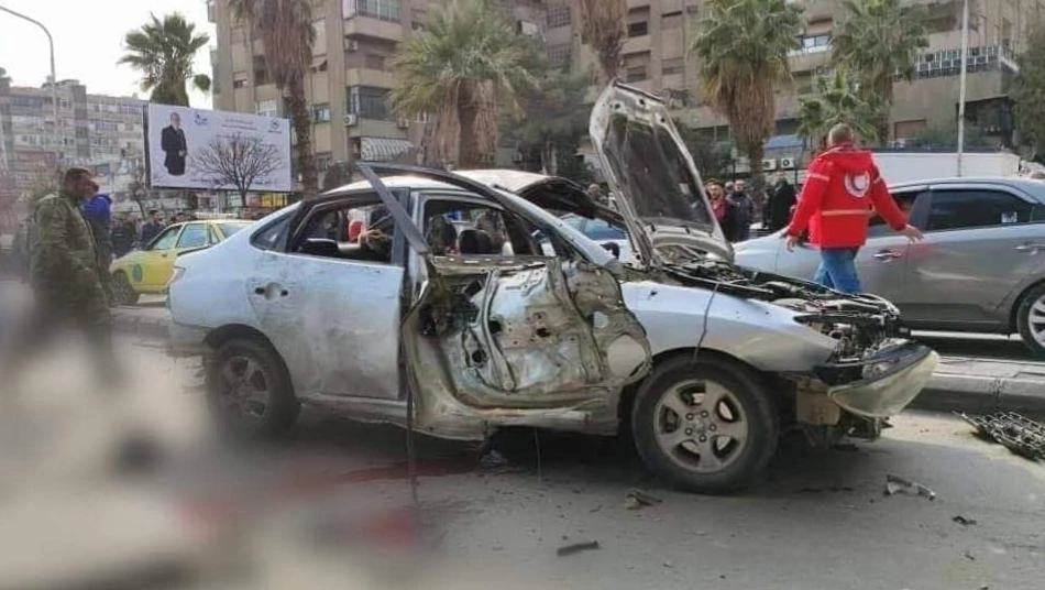 انفجار سيارة مفخخة في منطقة باب مصلى بدمشق