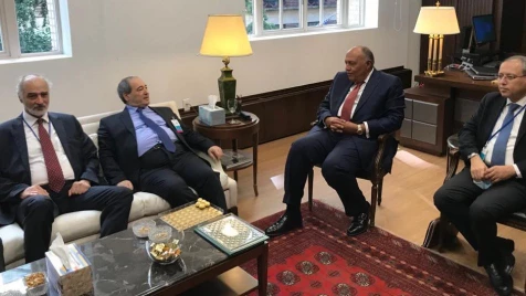 وزير الخارجية المصري يكشف أهداف لقائه بوزير خارجية أسد بنيويورك
