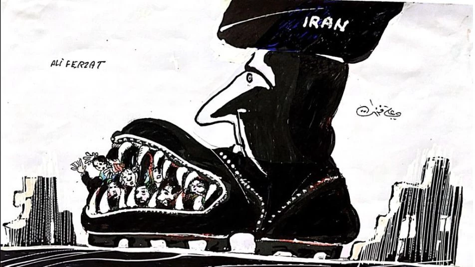 كاريكاتير إيران المتوحشة